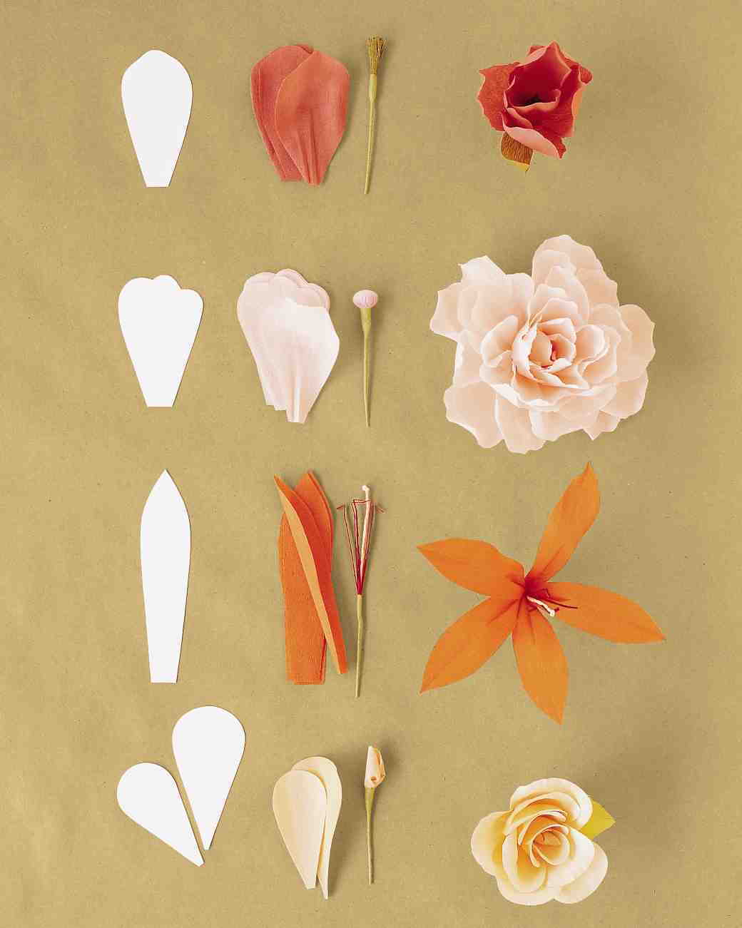 Crepe Paper Flower using the Single Petal Method