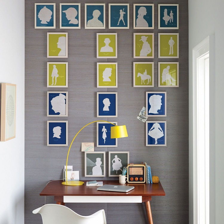 Framed Silhouette Family Tree