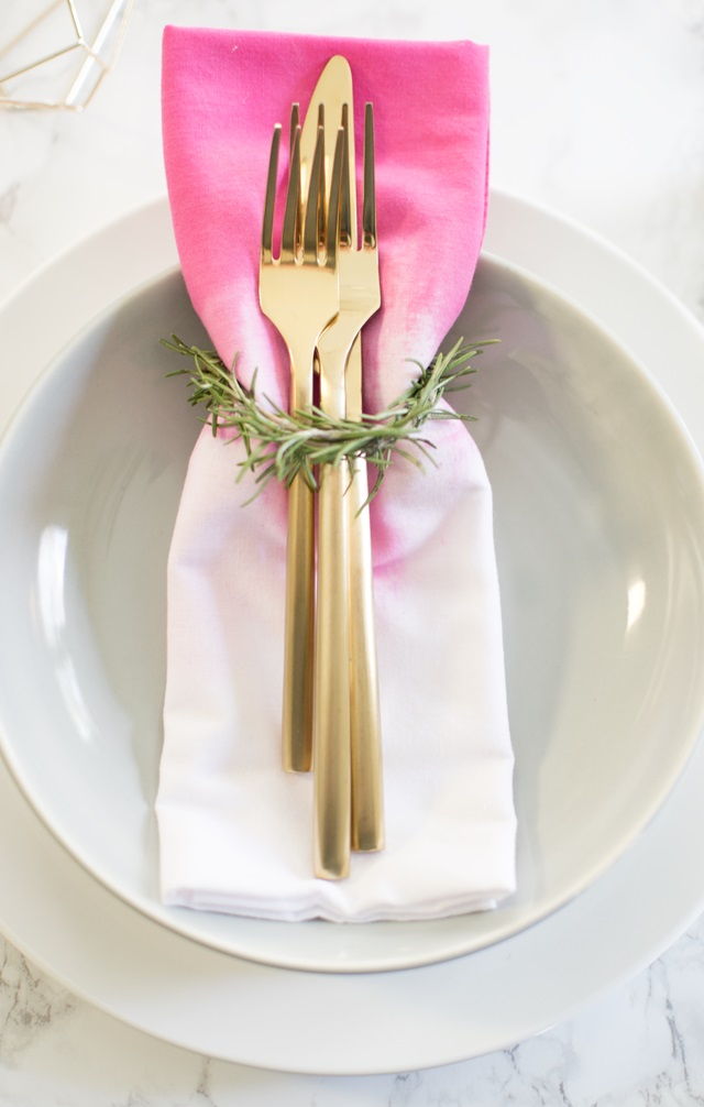 Brush Stroke Dyed Napkins