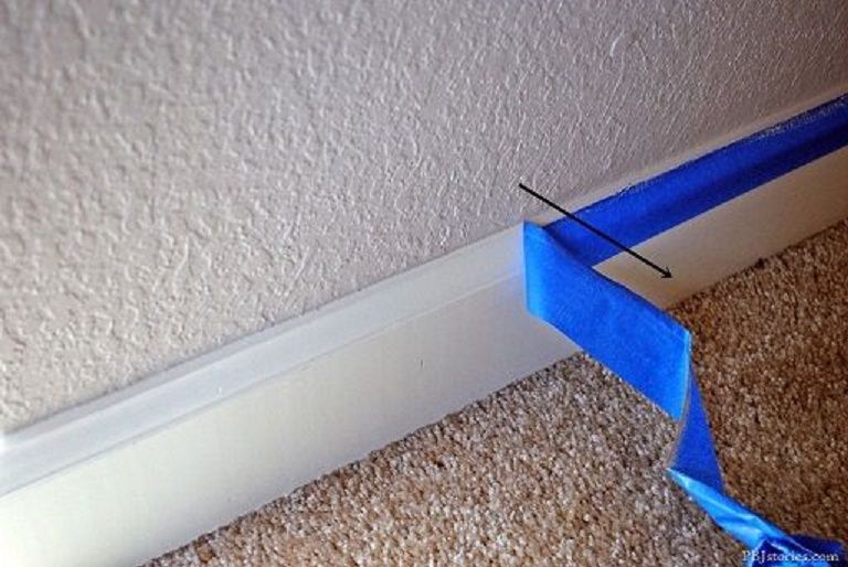 Remove the tape at an angle to assure a clean line