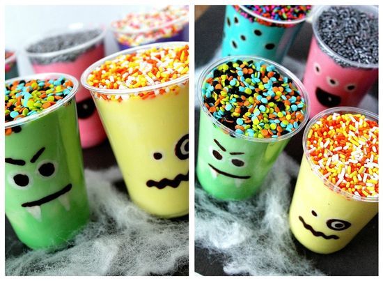 Monster Pudding Cups